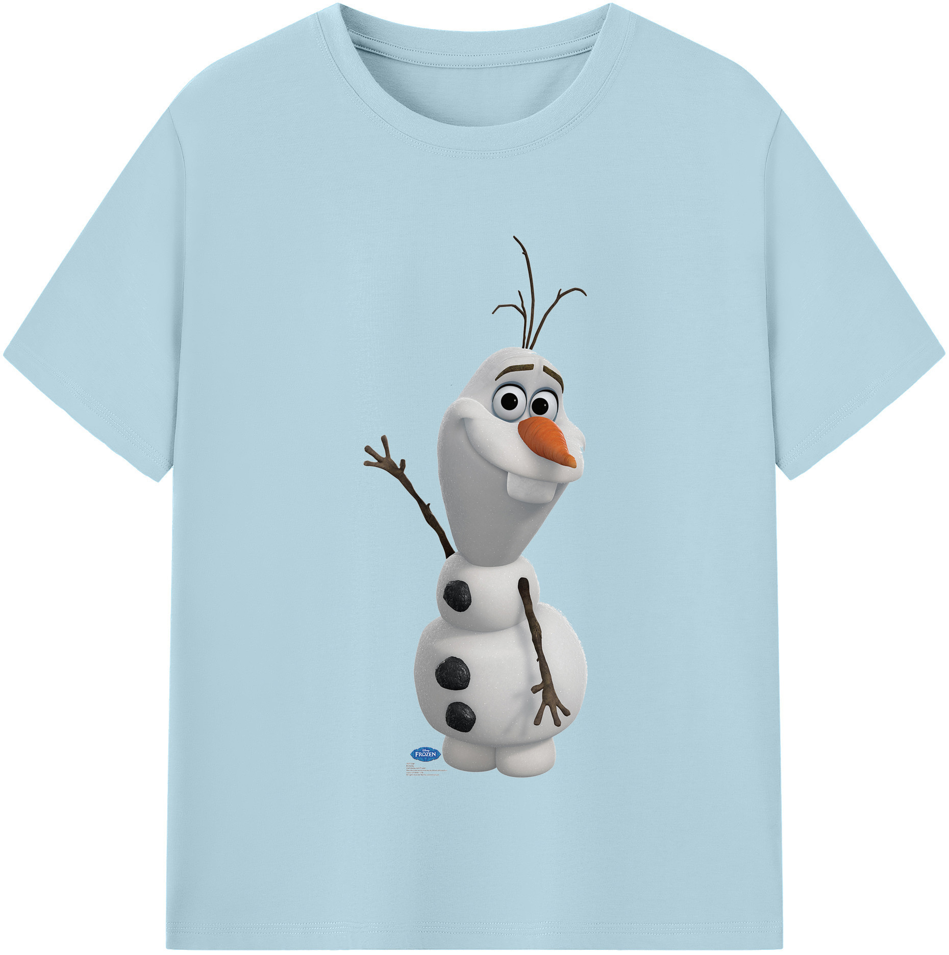 （画像用） アナと雪の女王 アンナ エルサ Frozen Anna Elsa 綿100％半袖Tシャツ（フロントプリント）